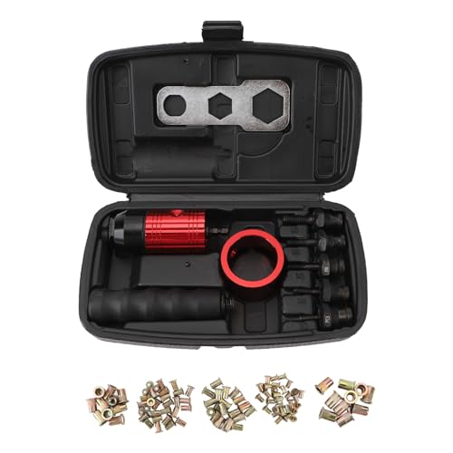 UMDHAIYI Adaptador de pistola de tuercas remachadoras, para UMDHAIYI, kit de herramientas de fijación de taladro, uso versátil, diseño compacto, construcción de acero duradero,