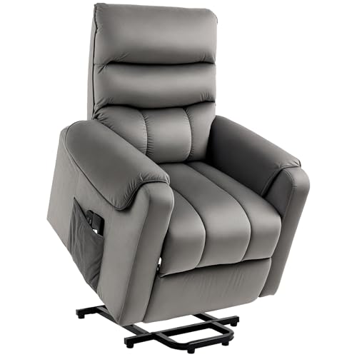 HOMCOM Fauteuil Relaxation Électrique Gris