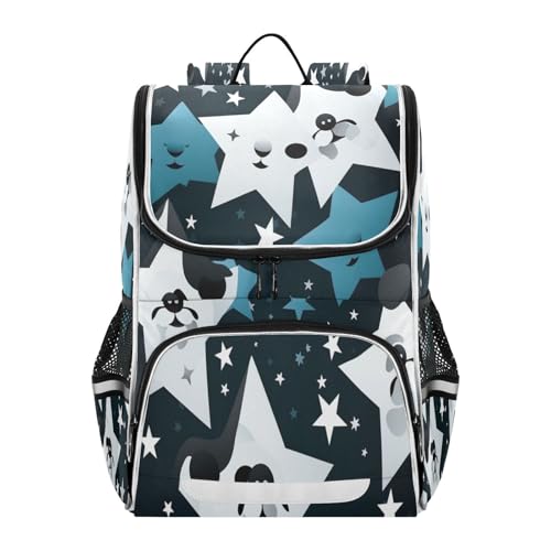 Sac à dos étudiant arbres mignons grand bookbag scolaire mixte haute capacité