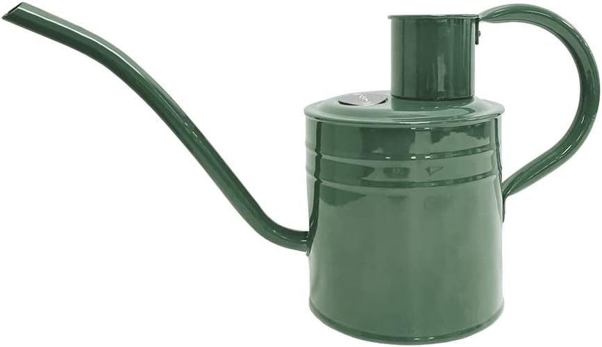Kent & Stowe 1L Indoor Watering Can in Sage Green, Rust-Resistant Galvanised Watering Can with Handle and Long Spout, Classic All Year Round Garden Tools Made from Steel