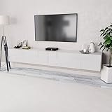 Dos grandes compartimentos brindan amplio espacio de almacenamiento para el equipo HiFi y dispositivos multimedia, como su reproductor de DVD, sistema de sonido, videoconsola, receptor de TV y soportes multimedia.
