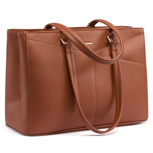 Image of LOVEVOOK Lunch Tote Bag for Women, Laptop Bag for Work with Insulated Lunch Compartment 15.6 Inch 2 in 1 Lunch Tote Large Capacity Computer Handbag for Work, Teacher, Nurse, Office, Casual