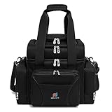 Large Cooler Bag (15x12.5x9 in). Two Insulated Compartment, Heavy Duty Fabric, Thick Insulation, Reinforced Stiches, Multiple Pockets, Durable Zipper.