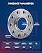 KAX 5x120 Wheel Spacers,10mm Hub Centric Wheel Spacers fit for 328i, X3, 325i, 335i, 330i, 528i, 320i, 535i, X1, 325Ci, 323i, 330Ci, X5, with 72.6mm Hub Bore,2Pcs