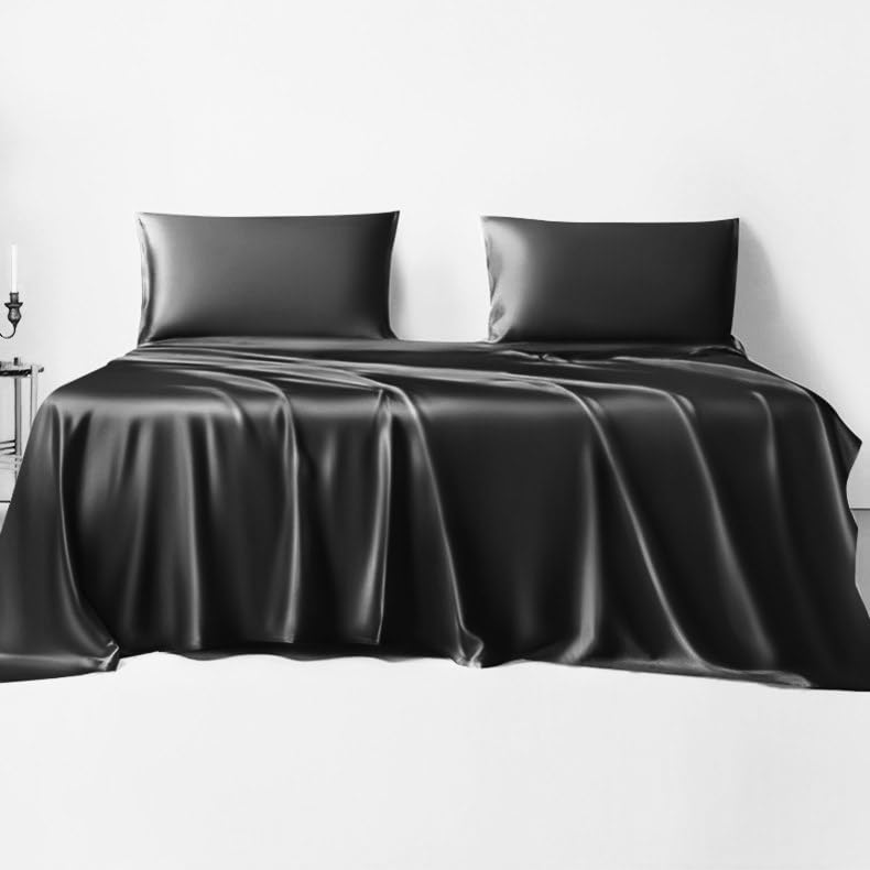 LINENWALAS 100% Bamboo Double Sheet Set, 300 Thread Count Silky Soft Cooling Bed Sheets