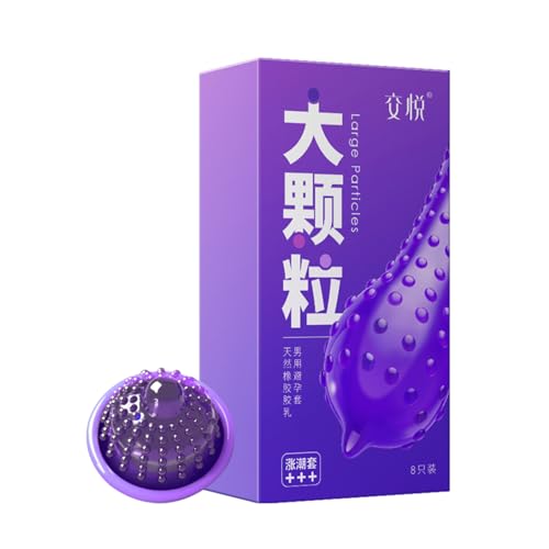 JIAOYUE,Stimulierende Noppen, doppeltes Vergnügen,Geprägte Massage, neue Erfahrung,8er-Pack