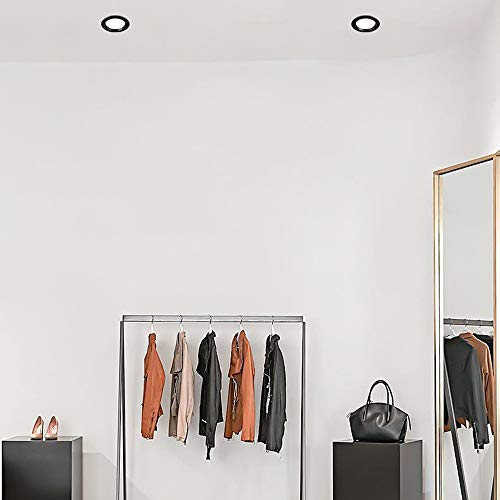 Spots nordiques 5W lampe LED noire et plafonnier downlight encastrable - 5
