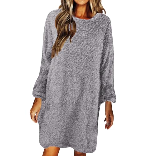 Generisch Winterkleid Damen Lang Flauschig...