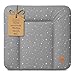 Wickelauflage Wickelunterlage abwaschbar und wasserdicht 75x72 cm - Wickelmatte zum Auflegen auf Wickeltisch Wickelaufsatz Wickelkommode oder Waschmaschine changing mat 75 x 72 Galaxie B