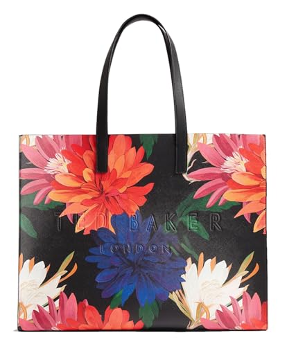 Ted Baker Schultertasche Shopper Amardi Printed Dahlia Icon Bag Black bunt