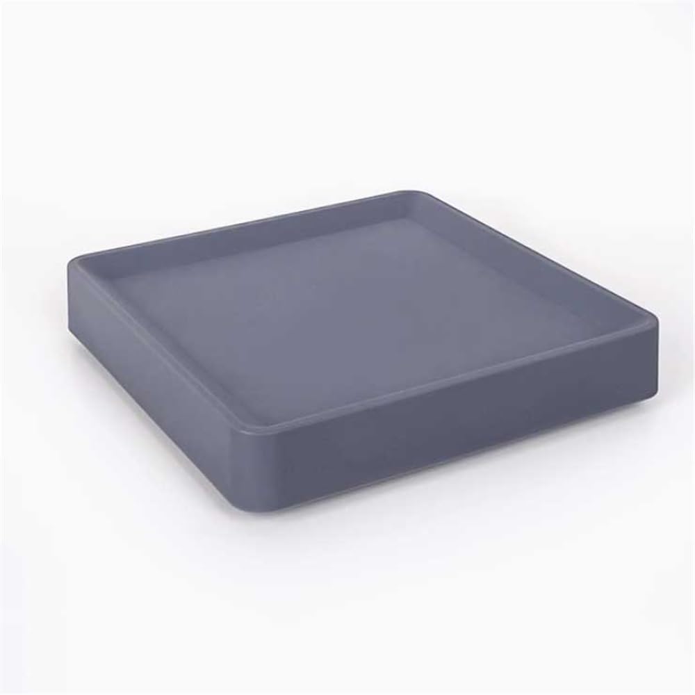Plateaux de base carrés simples for bonsaï évite les taches d'eau support pot blanc et gris
