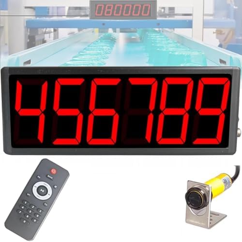 Digital LED Counter with a 70-Meter Sensing Distance and Automatic Counting Function, Suitable for Conveyor Belts and Production Lines.