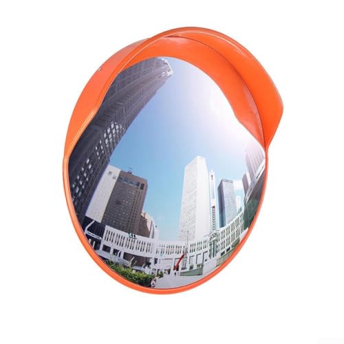 Traffic Convex PC Mirror,18 Inch Wide Angle Blind Spot Safety Mirror for Road Corner Parking Garage Driveway Warehouse Store