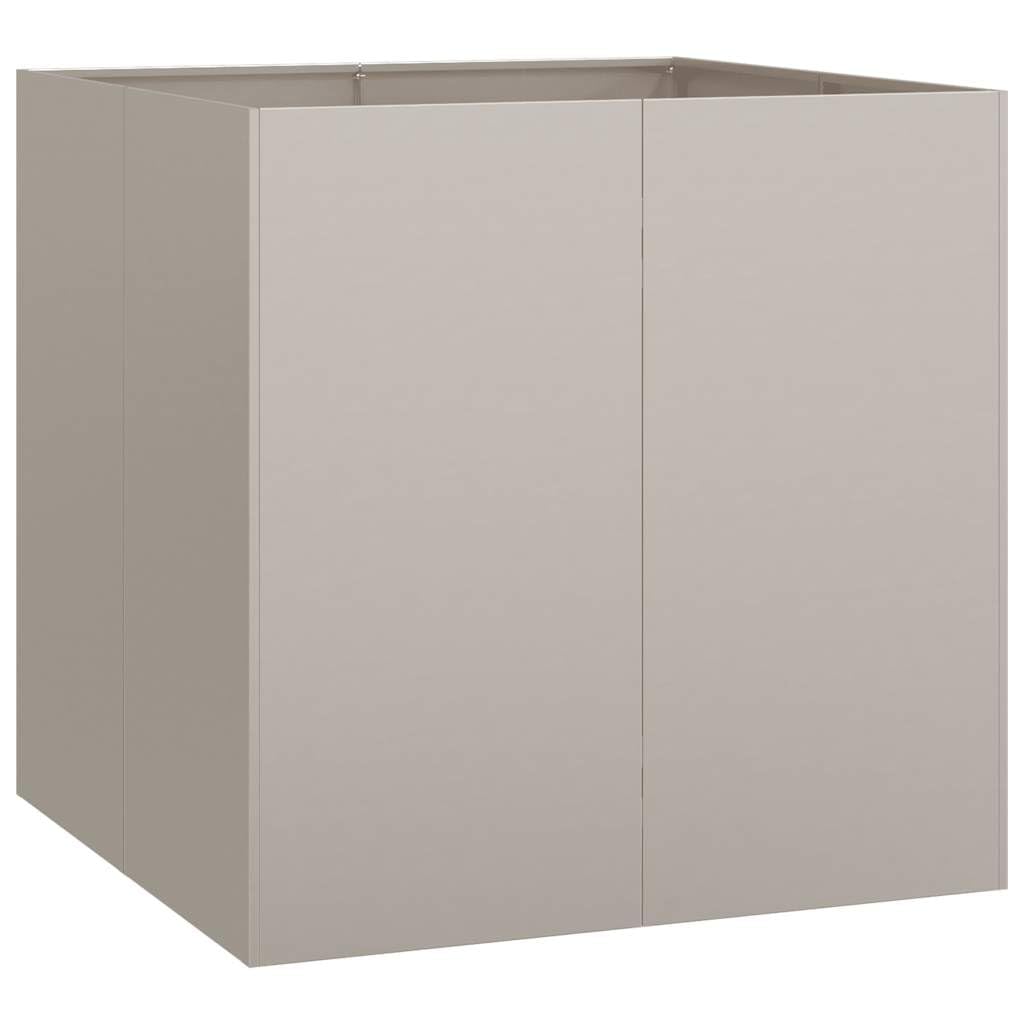 vidaXL Jardinière rouillé 80x80x80 cm Acier Inoxydable, Pot de Fleurs, Support de Plantes, lit surélevé, Support de jardinière, bac à Plantes