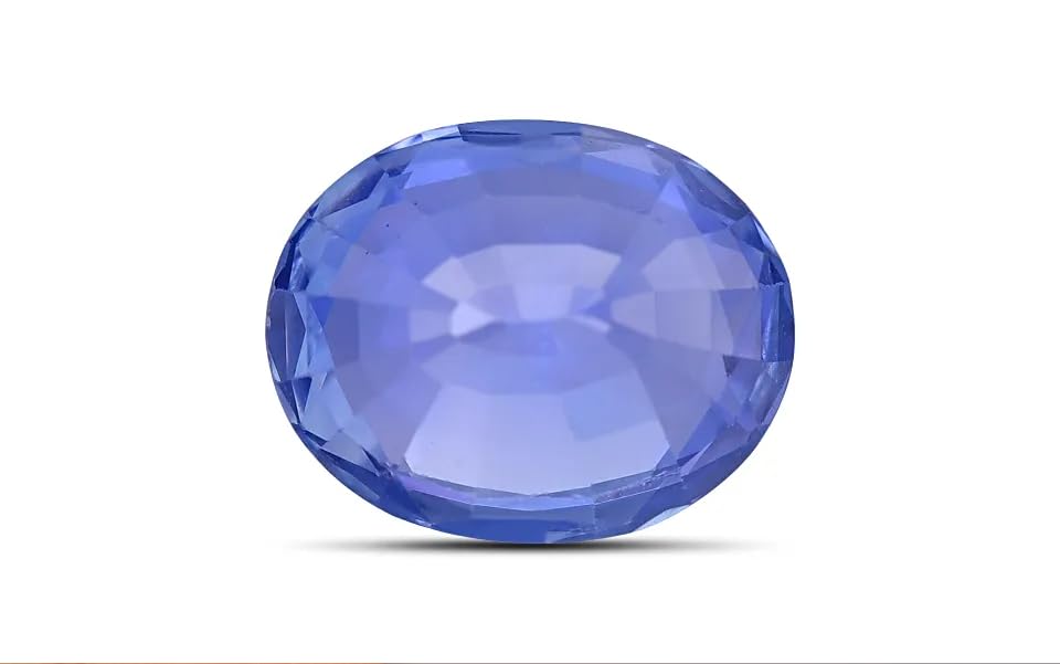 Saphir bleu véritable ovale non traité pour éviter les contrefaçons de gemmes - 4