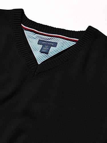 Tommy Hilfiger girls Girls V-neck Sweater, Kids Long Sleeve School Uniform Clothes With Tall Sizes3