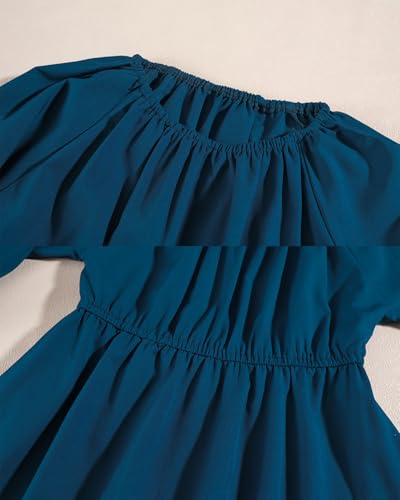 Disfraz Colonial para Niñas Talla Large Azul miniatura 4