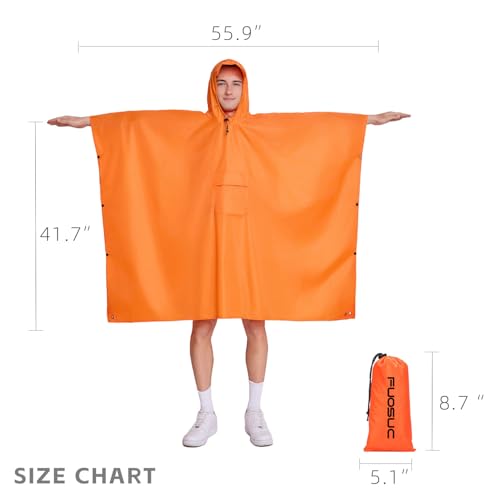 Image of Hooded Waterproof Raincoat, Unisex Outdoor Hiking Camping Mat and Small Tent