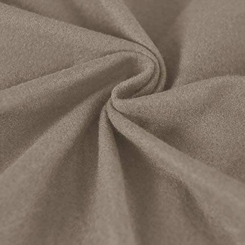 Image of Easy-Going Stretch Oversized Loveseat Couch Cover for 2 Cushion Washable | Sofa Slipcover for Stretch 2 Separate Sectional Cushion Couch - Furniture Protector for Pets, Kids Natural