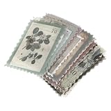 ABOOFAN 120 Blatt Retro Briefmarken Aufkleber Pflanzen Dekorative Postmarken Sticker für DIY Scrapbooking Tagebuch Alben Bastelbedarf Vintage Stil