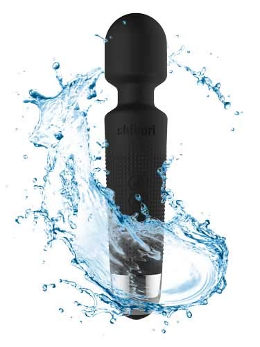 Shibari Mini Halo Vibrator, Wand Massager, Cordless, Quiet, High Power & Waterproof, Vibration Clitoris Stimulation, Adult Sex Toys, Personal Vibe for Women (): Black