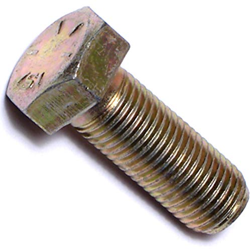 Image of Hard-to-Find Fastener 014973252557 Grade 8 Fine Hex Cap Screws, 3 /8-24 x 1, Piece-8, Yellow