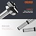 KENDO 16 Piece Forstner Bit Set, Made of Alloy Steel, Forstner Bits for Woodworking, Auger Opener Round Shank Drilling Cutting Tool for Hardwood, Softwood, Plastic, Plywood with Storage Case