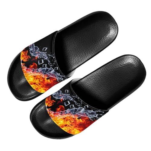 Mens Pillow House Sandals Ultra Cushion Slide Sandals Non-Slip Comfortable Shower Shoes Slip On Black Slippers for Spa Bath Pool Gym2