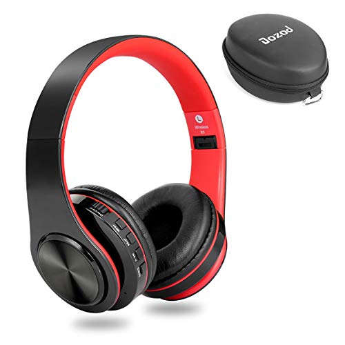 Dozod Bluetooth Headphones Over Ear, Wireless Foldable Hi-Fi Deep Bass Headset with Mic