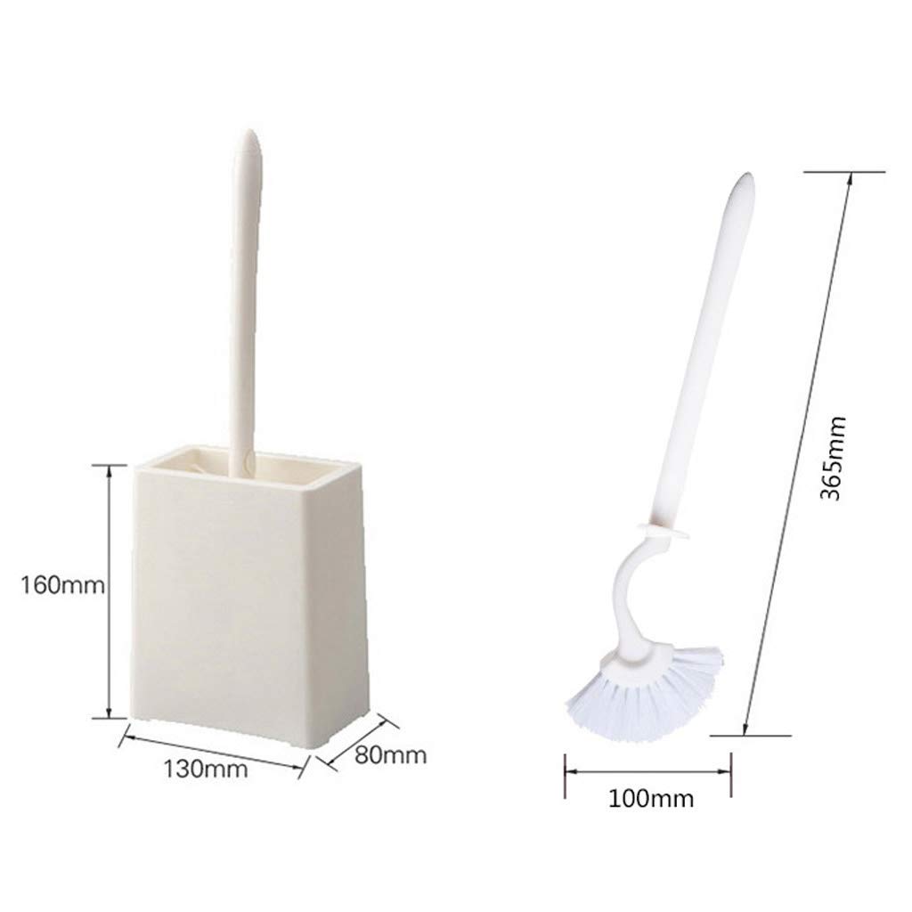 Cepillo de inodoro de diseño compacto con soporte para limpieza de baño, cepillo de inodoro de plástico con cepillo