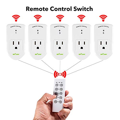 Bn-Link Es1513-5-2 Wireless Remote Control Outlet With Extra Long Range (5 Pack) #TOP3
