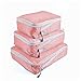 Generic Lot de 3 cubes de rangement pour valises et sacs de voyage – Sacs de rangement pour bagages et valises – Cubes d'emballage de compression pour organisateur de voyage