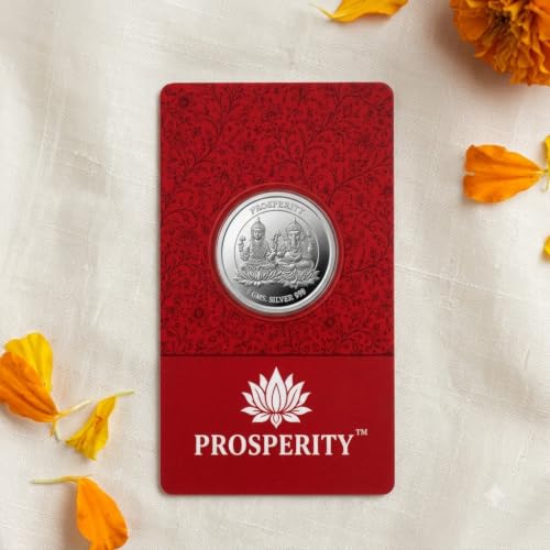 Image of PROSPERITY Ganesh Lakshmi 999.9+ Pure Silver Coin 5g BIS Hallmarked