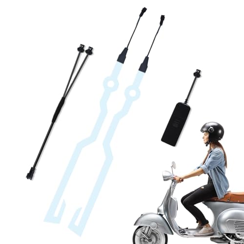 Helmets EL Lights - Tiras de luz EL para conducción, adhesivo fuerte, impermeable, luz LED para cascos de motocicleta, cascos, cascos de carreras, amantes de la motocicleta