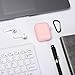 Miso Compatible for AirPods Case with Keychain, Shockproof Protective Premium Silicone Cover Skin for AirPods Charging Case 2 & 1 (AirPods 1, Pink)