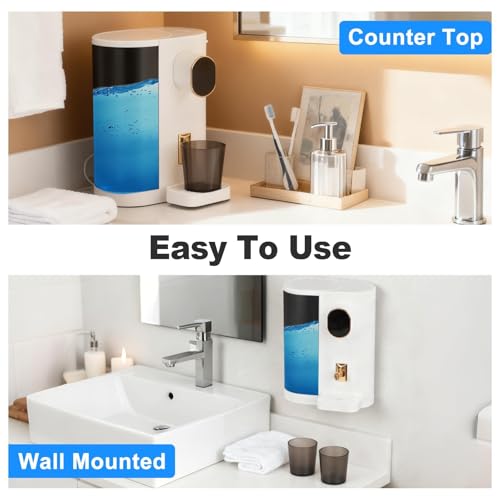 Distributeur de bain de bouche 600ml hydropulseur électrique LED - 8