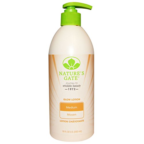 Nature's Gate Glow Lotion, Medium Skin Tones, 16 Ounce Bottle