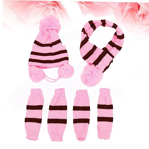 Set de Disfraz de Invierno para Perro con Bufanda y Sombrero miniatura 5