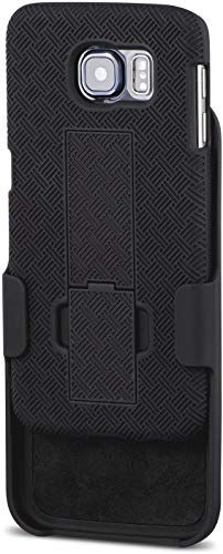 Aduro Galaxy S6 Case, Shell & Holster Combo Case Super Slim Shell Case W/Built-In Kickstand + Swivel Belt Clip Holster For Samsung Galaxy S6 #TOP4