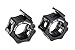 Power Systems Lock-Jaw Olympic Barbell Collar for Olympic Bars, 2-Pack, Black (50475)