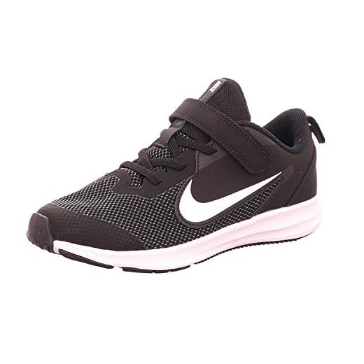 Nike Unisex-Kinder Downshifter 9 (PSV) Leichtathletikschuhe, Schwarz (Black/White/Anthracite/Cool Grey 000), 30 EU
