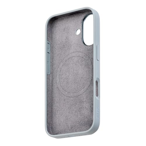 Image of TEKNE Silicone Back Case Cover Compatible with MagSafe for iPhone 17 | Soft-Touch Grip with Microfiber Lining | Raised Camera & Screen Protection | Slim Fit Case (Grey)