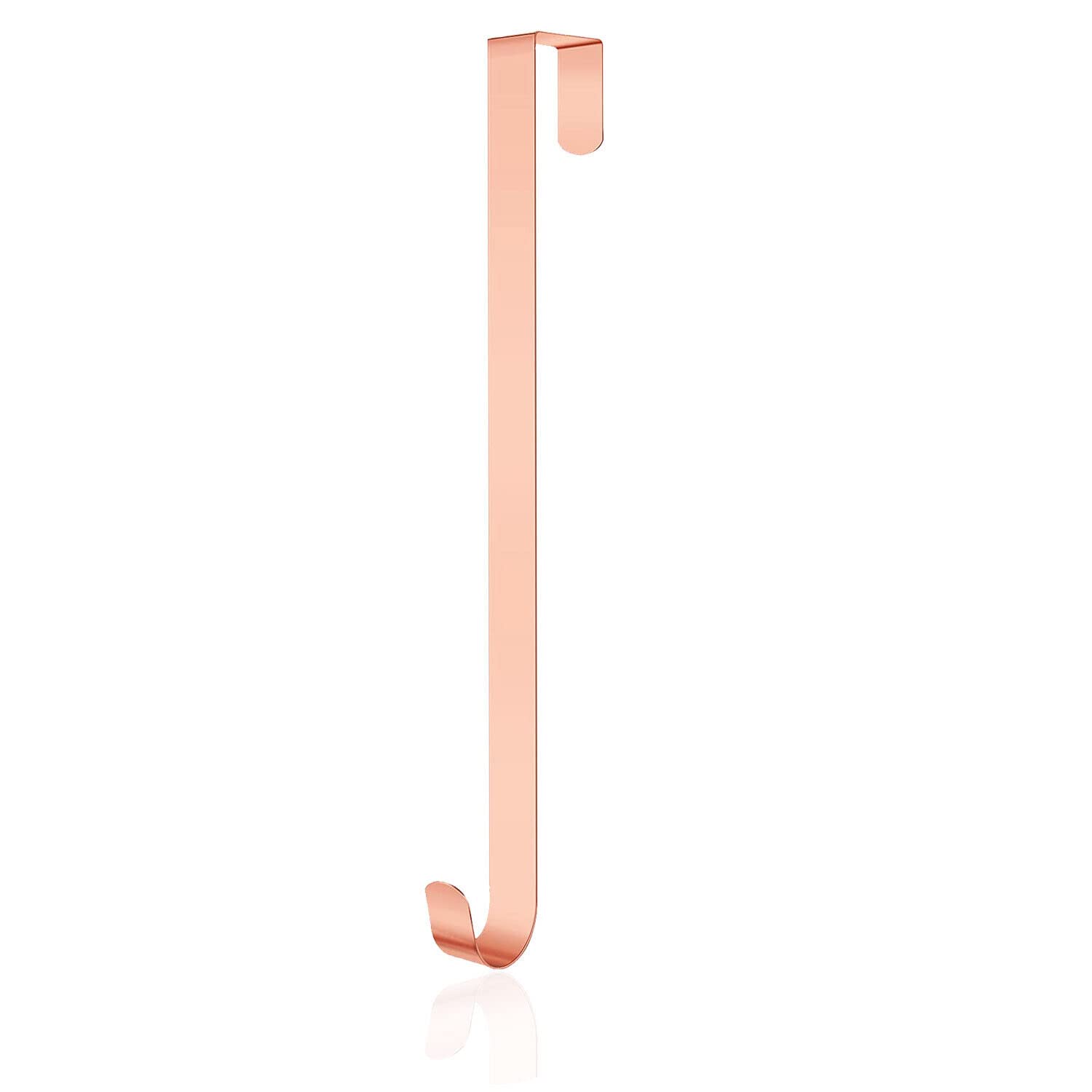 Akh Rose Gold Christmas Wreath Hanger 30 Cm / 12'' In Length Metal Wreath Hook Over The Door Wreath Hanger Hanging Hook Christmas Metal Wreath Hook For Christmas Home Office Wall Wreaths Decor (Rose Gold)
