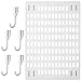 1 Set Punch-Free Perforated Board White pegboard peg Boards for Walls pegboard Shelf Metal Storage Rack pegboard Storage Rack pegboard Organizer Shelf Office Crafts Plastic