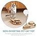 FRCOLOR Cat Treat Dispenser Interactive Cat Feeder Toy with Track Ball for Indoor Cats Kitten Wooden Cat Toy with Automatic Slow Feeder Ball
