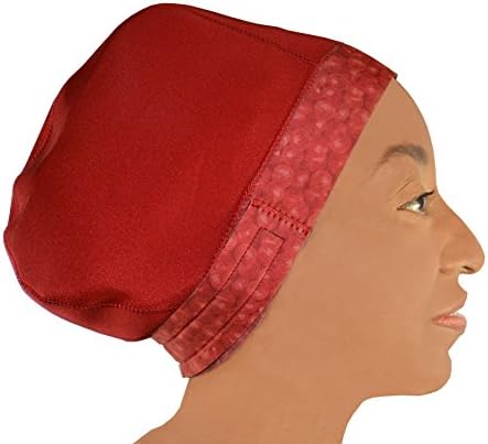 Diva Plus: My Swim Cap: Fits Braids, Locs, Twists, Dreadlocks, Extensions (RED)