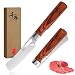 SENBON 440A cuchillo de pelar de bolsillo plegable de acero inoxidable súper afilado estilo japonés mango de madera de Color cuchillo de cocina portátil para acampar al aire libre