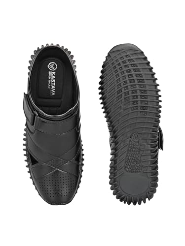 Image of KASTAVA KS 102X Comfortable Premium Synthetic Casual Sandals | Adjust Velcro Closure | Lightweight Everyday Wear Sandals for Men