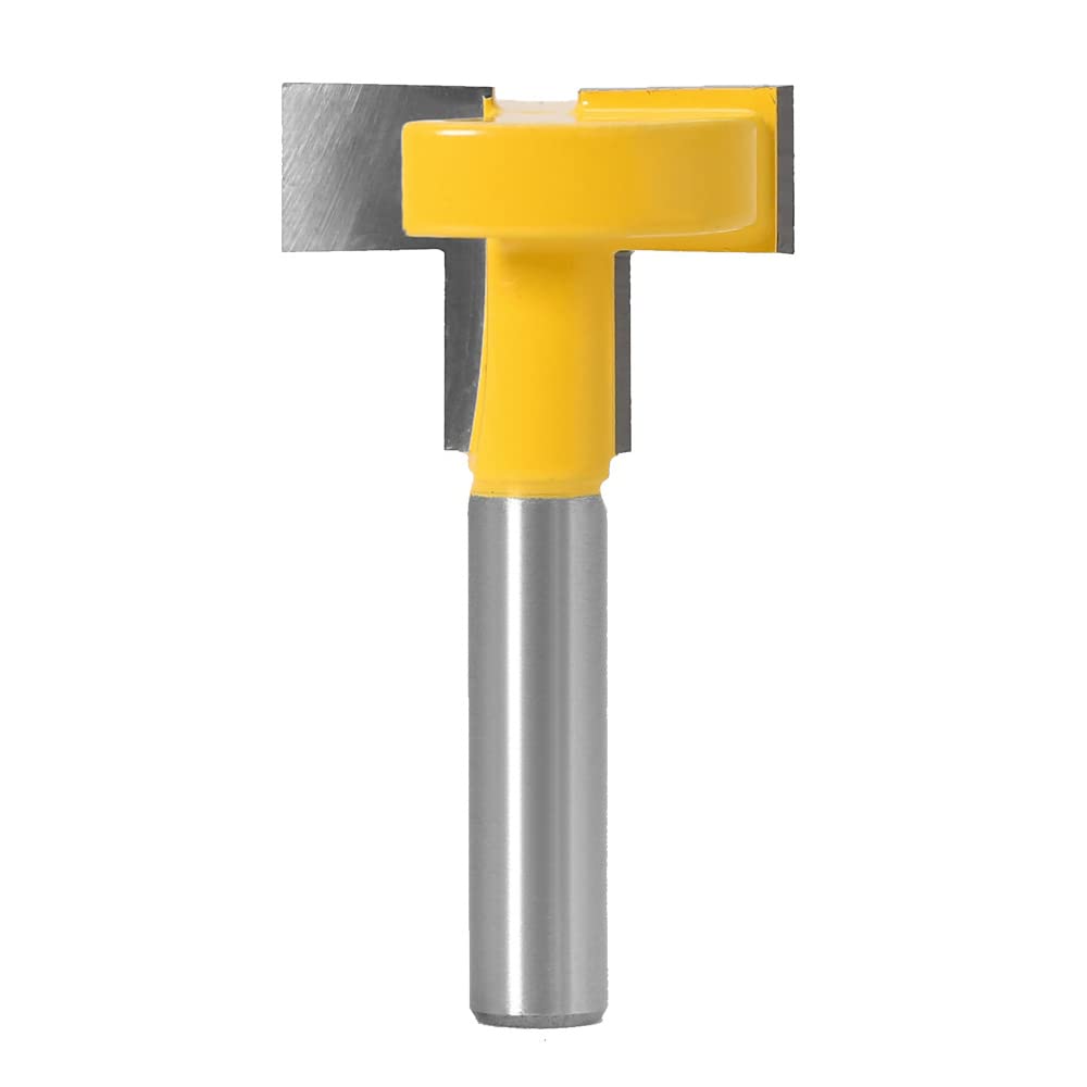 T-Slot Fresa per Scanalature Legno da 8 mm Punta del Router di Taglio a Filo con Doppia Scanalatura Fresa Lavorazione Legno da 8 mm Punta del Router di Taglio a Filo