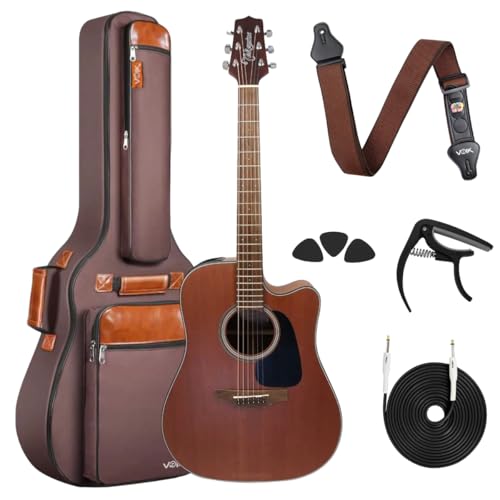 KIT VIOLÃO TAKAMINE GD11MCE-NS ELETRICO AÇO + ITENS VOIK